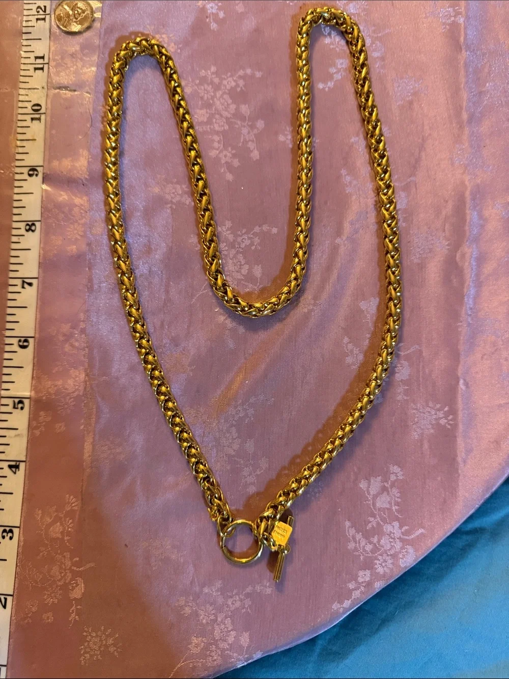 Gold-Tone Chain Necklace with FAUX toggle by Anne Klein